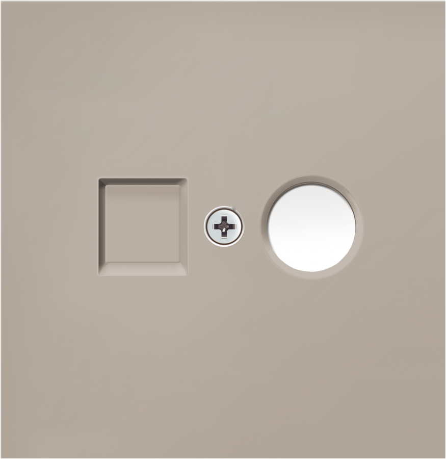 Накладка TV/SAT розетки, матовый кашемир, серия R98