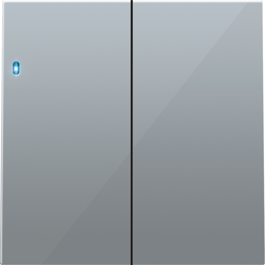 Клавиша 2-я с подсветкой, алюминий, серия R98