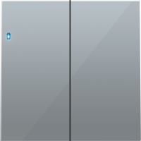 Клавиша 2-я с подсветкой, алюминий, серия R98