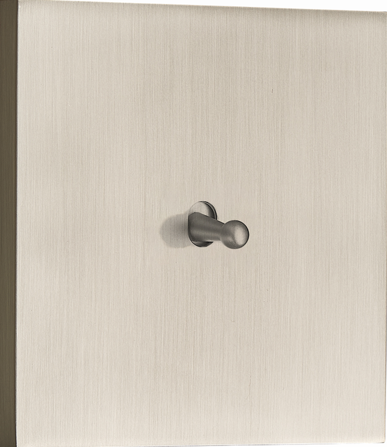 Выключатель звонкового типа на 1 тумблер, каплевидный, 10AX 250V, никель, серия N96