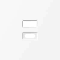 Накладка для розеток USB, глянцевый белый, серия A07