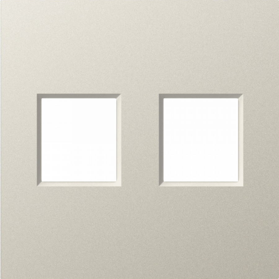 Накладка 2-я для розеток RJ45, TV, SAT, матовый кашемир, серия A07