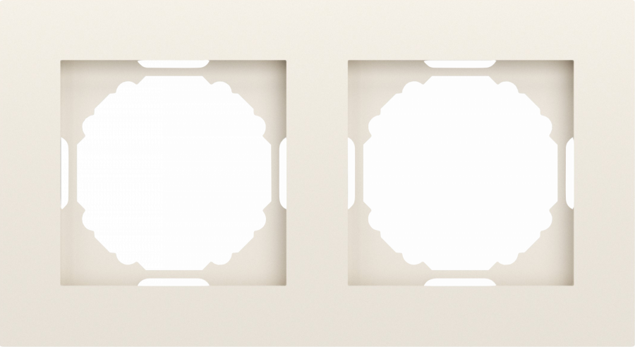 Рамка 2-я, матовый кремовый, серия A07