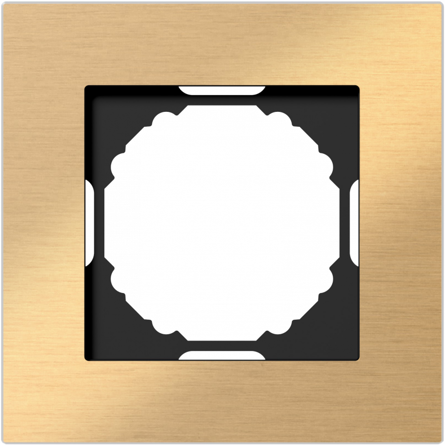 Рамка 1-я, Natural золотистый алюминий, серия A07