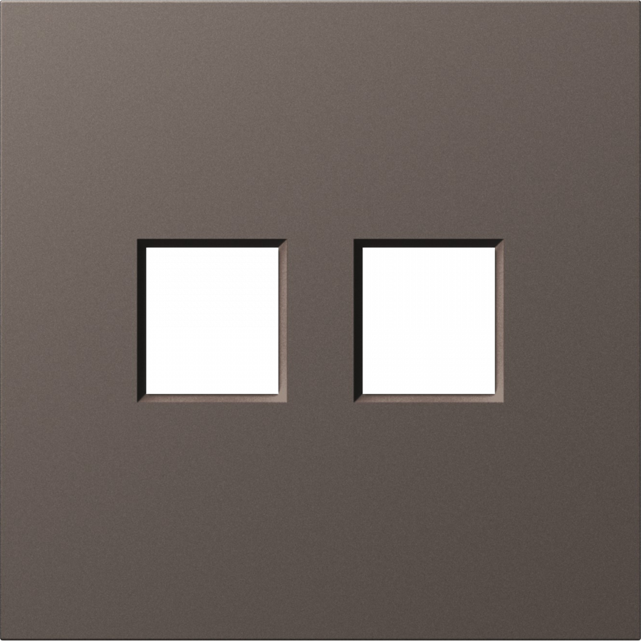 Накладка 2-я для розеток RJ45, TV, SAT, мокко, серия S08