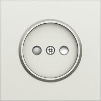 Накладка для розетки без заземления, со шторками 16A 250 В~, шампань, серия S08