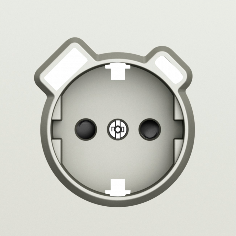 Накладка для розетки Schuko с зарядным устройством USB A+C, со шторками 16A 250В, шампань, серия S08