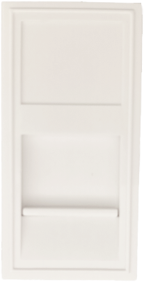 Розетка DEC RJ45 UTP кат.6a, 1мод., бел. (22.5х45мм)