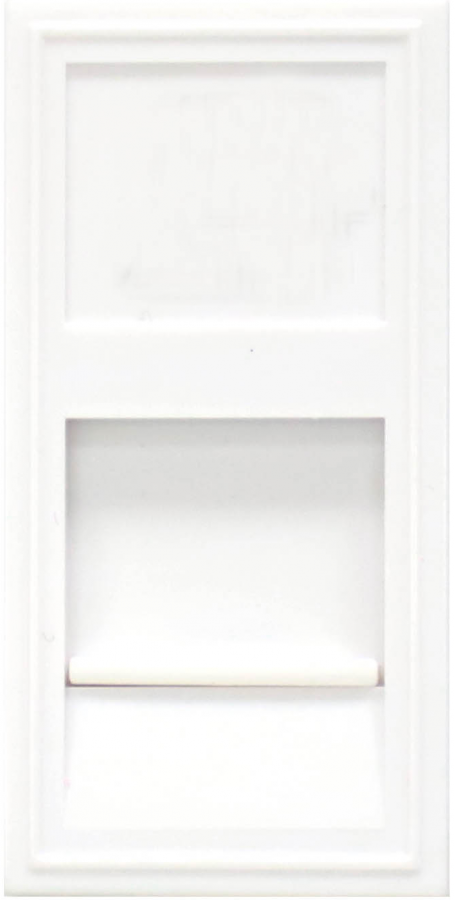 Розетка DEC RJ45 UTP кат.6, 1мод., бел. матовая (22.5х45мм)