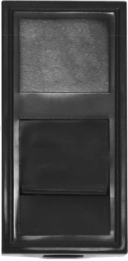 Розетка DEC RJ45 UTP кат.6a, 1мод., черн. (22.5х45мм)