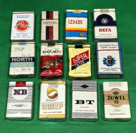 Набор 12шт Сигареты коллекционные - СССР, Болгария... 80-90-е. годы verified