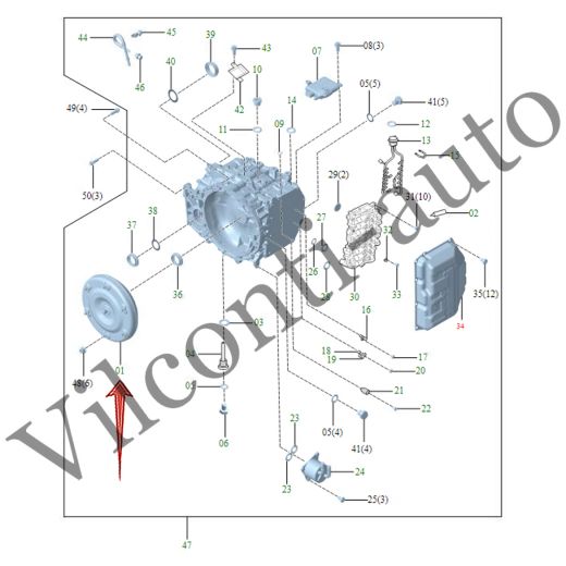 ГИДРОТРАНСФОРМАТОР HONGQI 32000-48A090 H5/H6/HS3/HS5/HQ9 100% ОРИГИНАЛ