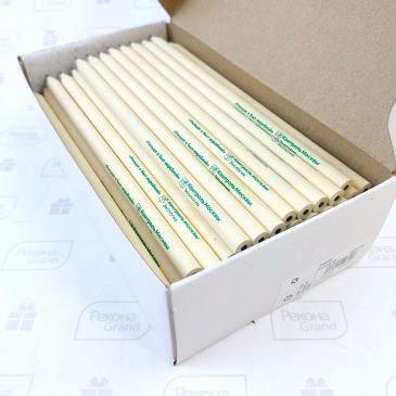 карандаши из переработанного картона с логотипом