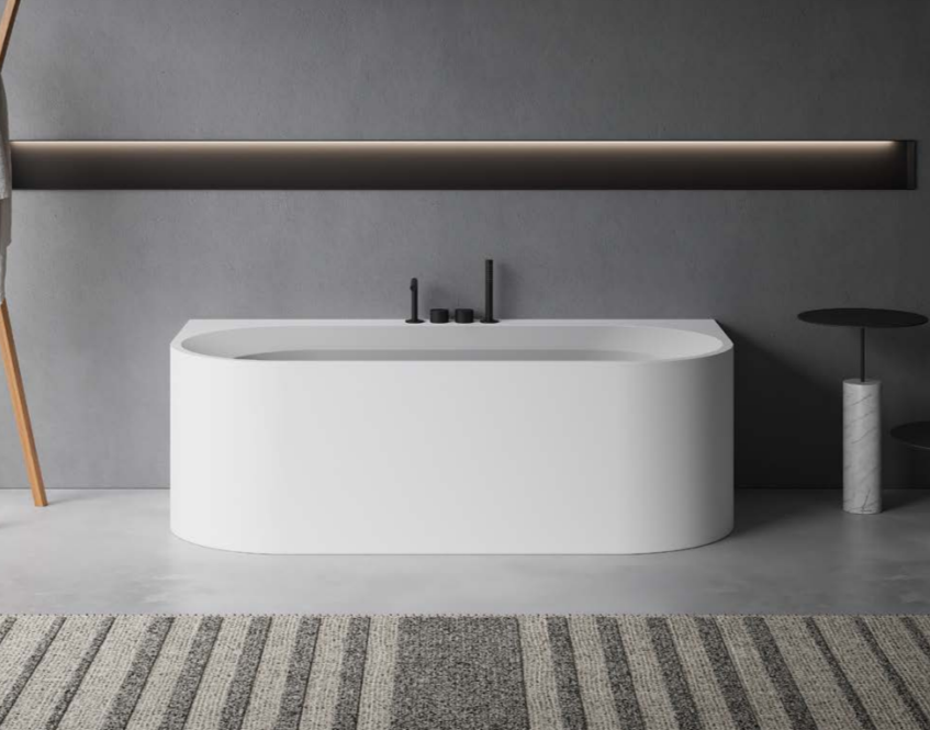 Изображение Ванна Antonio Lupi OASI OASI66 170х95 см из материала Cristalplant отдельностоящая, пристенная, в нишу или в угол