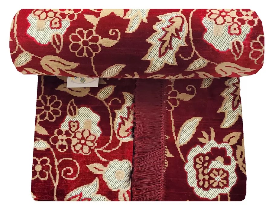 Комплект ковровых дивандеков  (220х180;2 накидки(90х180),бордовый