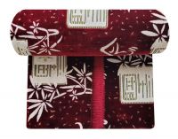 Комплект ковровых дивандеков(220х160;2 накидки(90х160)Микс,Бордовый