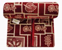 Комплект ковровых дивандеков (260х160;2 накидки(160х160),Бордовый