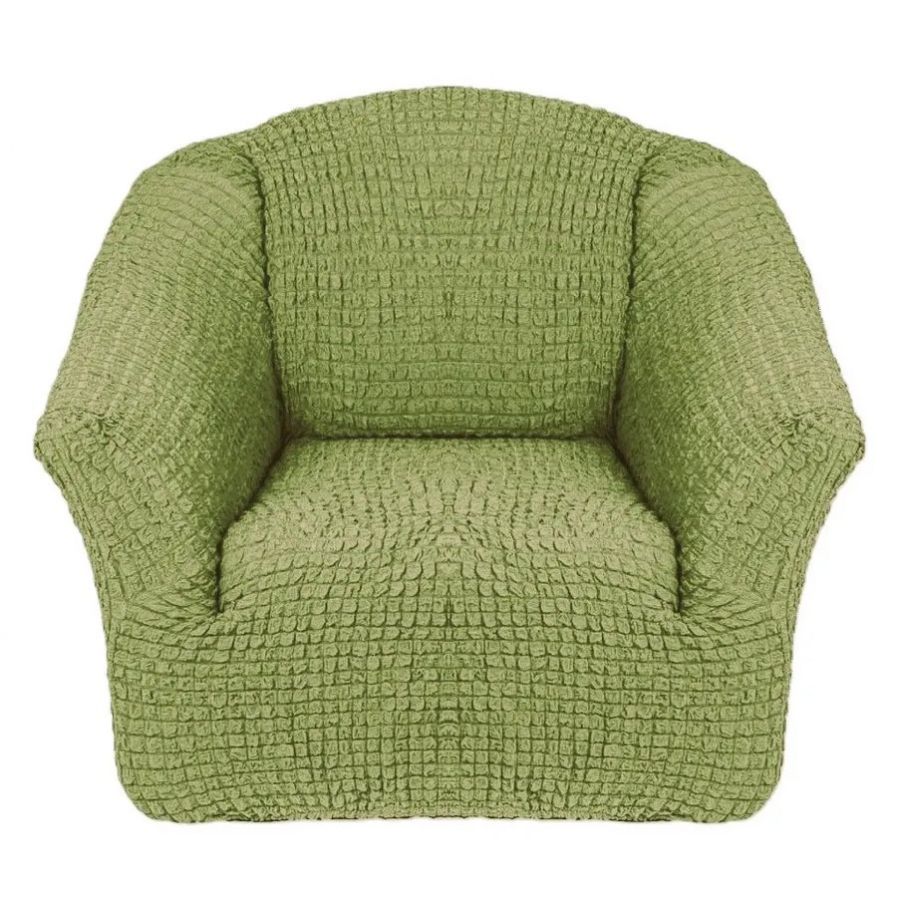 Чехол на кресло без оборки 1 шт., светло-зеленый