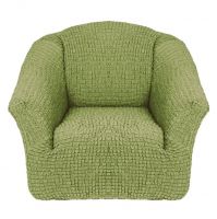 Чехол на кресло без оборки 1 шт., светло-зеленый