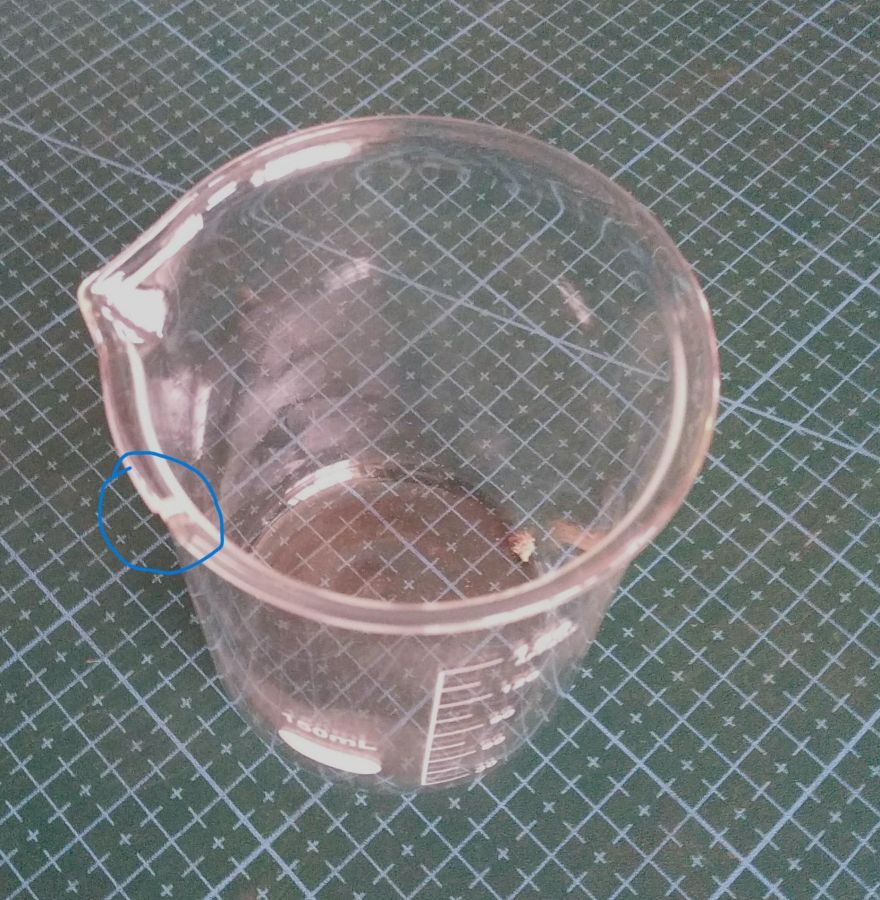 Уценка: Стакан лабораторный низкий Labdevices Н-1-150, 150 мл, стекло Boro 3.3, градуированный, скол