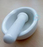 Уценка: Ступка с пестиком Labdevices, диаметр 60 мм, фарфор, скол края ступки