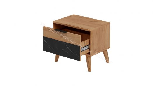 Тумба прикроватная Ольга 4 Дуб золотистый/Креатель