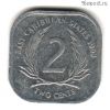 Восточно-Карибские государства 2 цента 1993