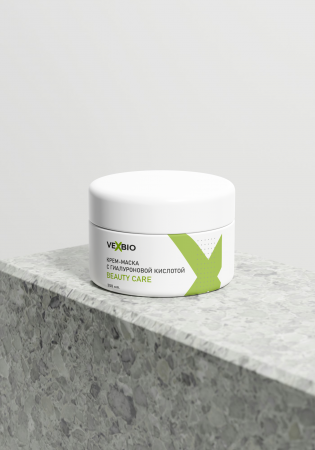 Крем-маска для лица увлажняющая с гиалуроновой кислотой