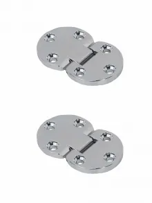 Петля барная/секретерная 30 мм, хром, 2 шт комплект