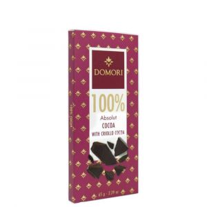 Шоколад Горький Domori Dark Chocolate Absolut Cocoa 100% 65 г - Италия