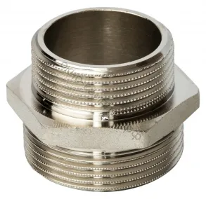 Ниппель переходной 1"1/2-1"1/4 (D40-32) НР никель