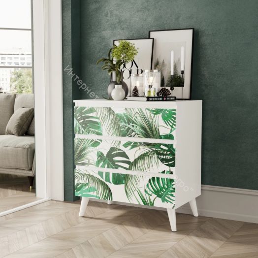 Комод - 2 (Фант) Белый/Горы