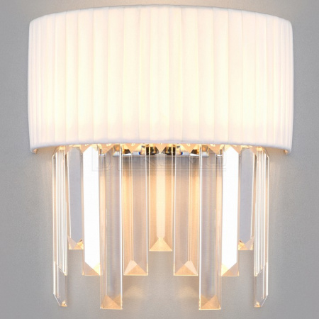 Накладной светильник Amantea 10122/2 хром/прозрачный хрусталь Strotskis (10106/2)