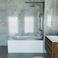 Ванна пристенная акриловая Vincea VBT-2A150-LG 150х75 см с ножками схема 9 Ванна пристенная акриловая Vincea VBT-2A150-LG 150х75 см с ножками схема 9