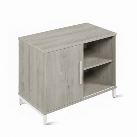 ЛОФТ-7 Тумба под аппаратуру (800х430х600 мм) Дуб Канадский / Белый