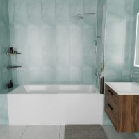 Ванна пристенная акриловая Vincea VBT-2G150 150х70 см схема 8