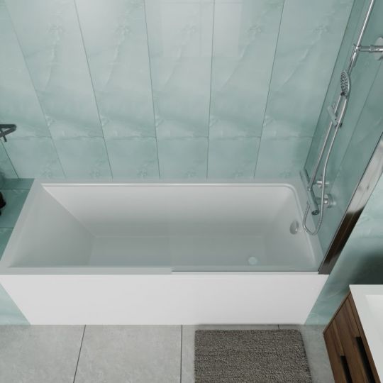 Ванна пристенная акриловая Vincea VBT-2G150 150х70 см схема 9