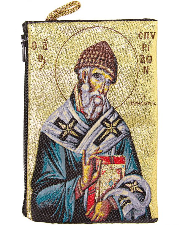 Сумочка-кошелек с изображением  Спиридона Тримифунтского  (7,5×11,5) см
