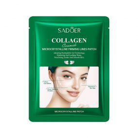 Патчи для щек и носогубных складок с коллагеном и церамидами Sadoer, 1 пара.