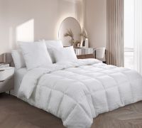 Одеяло Лебяжий пух 400 г, Страйп сатин