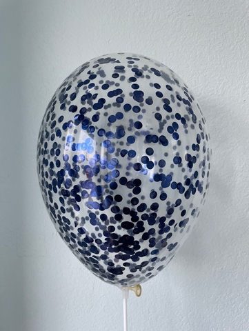 Конфетти синий