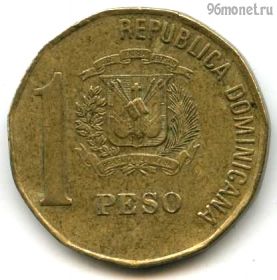 Доминикана 1 песо 2000 немагнит