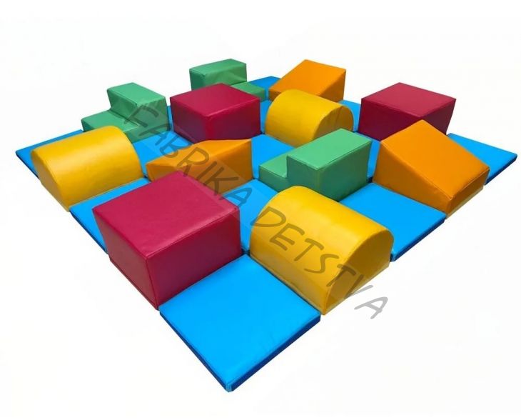 Мягкий модуль-тренажер «Разноуровневый коврик» 25 элементов