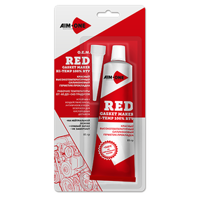Герметик для прокладок Aim-One, красный, 85гр