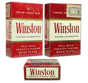 Сигареты - Winston (с акцизом 1996 год). Made in USA. Редкие. 90е годы. Оригинал verified