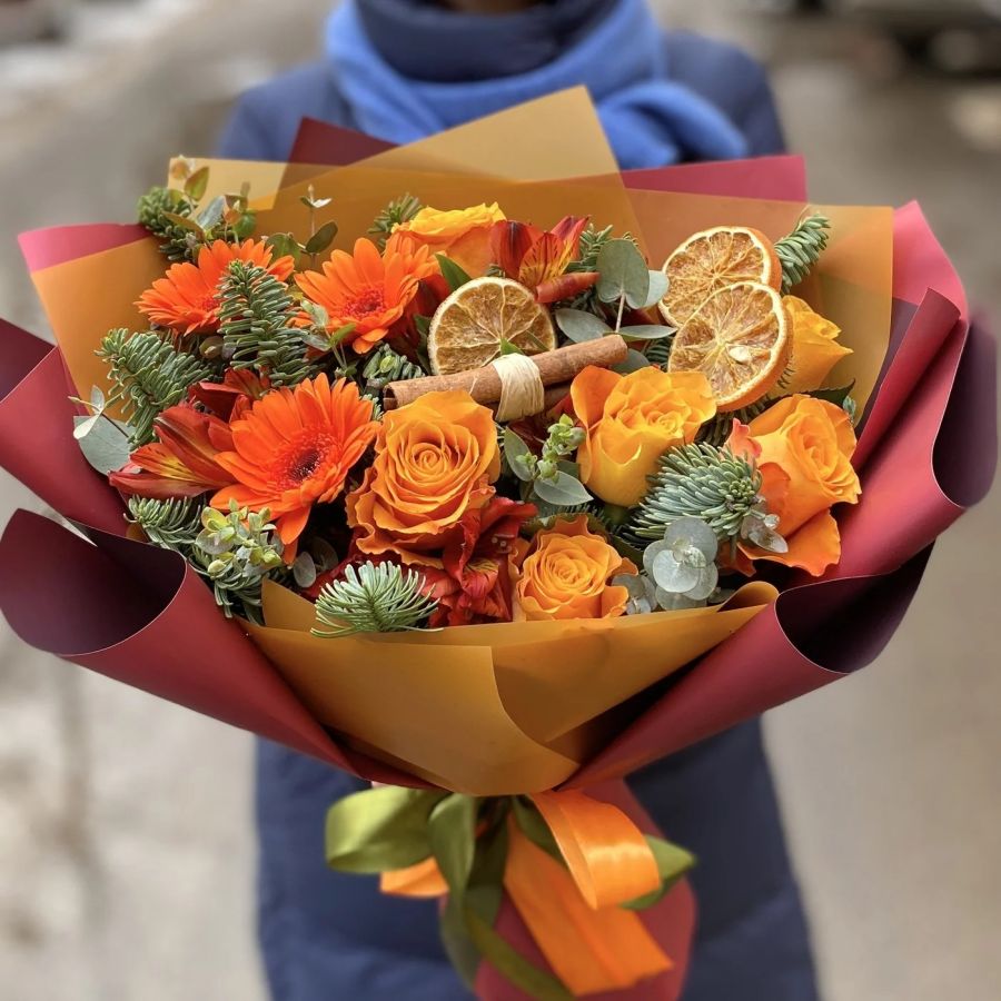 Букет "Ароматный Оранж"