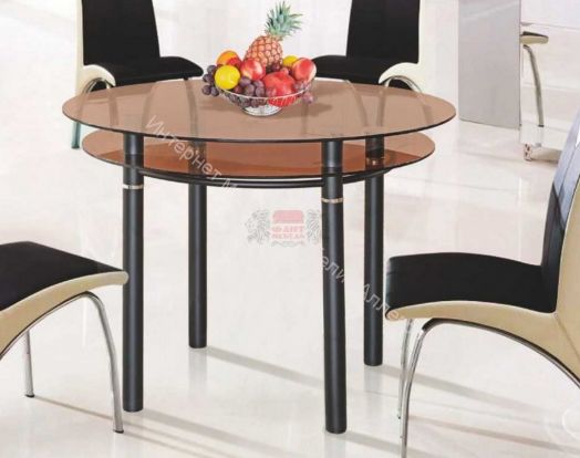 Стол обеденный из стекла Фант-8 круглый