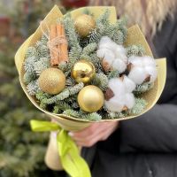 Зимний букет "Брызги шампанского"