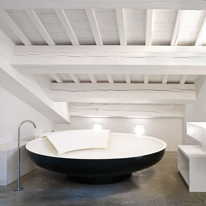 Изображение Круглая отдельностоящая ванна Agape Ufo AVAS0906ZG 204x204 см