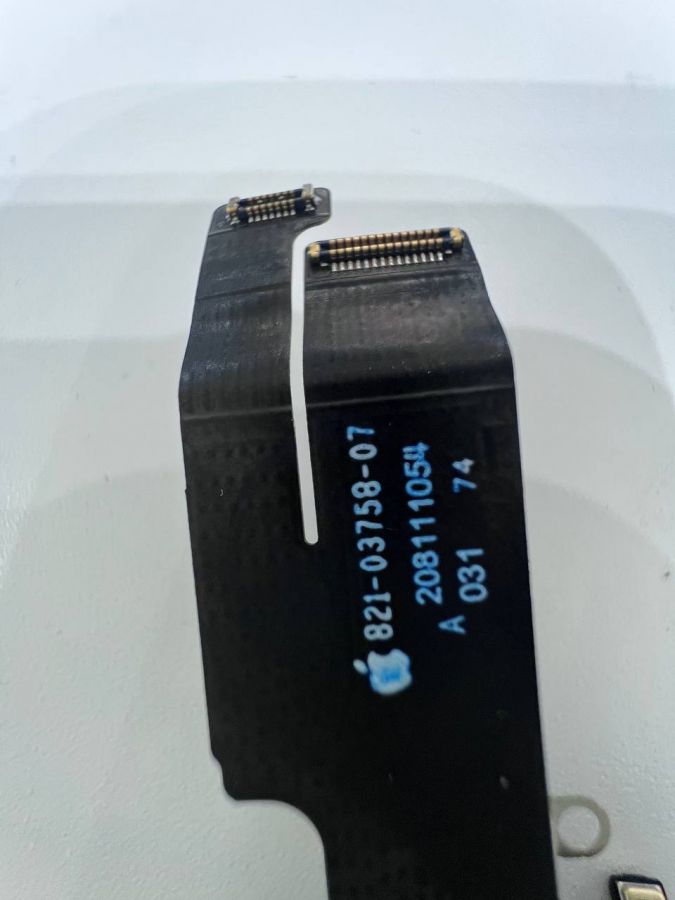 Apple iPhone 14 нижний шлейф с разъёмом зарядки оригинал с разбора (снятый) белый